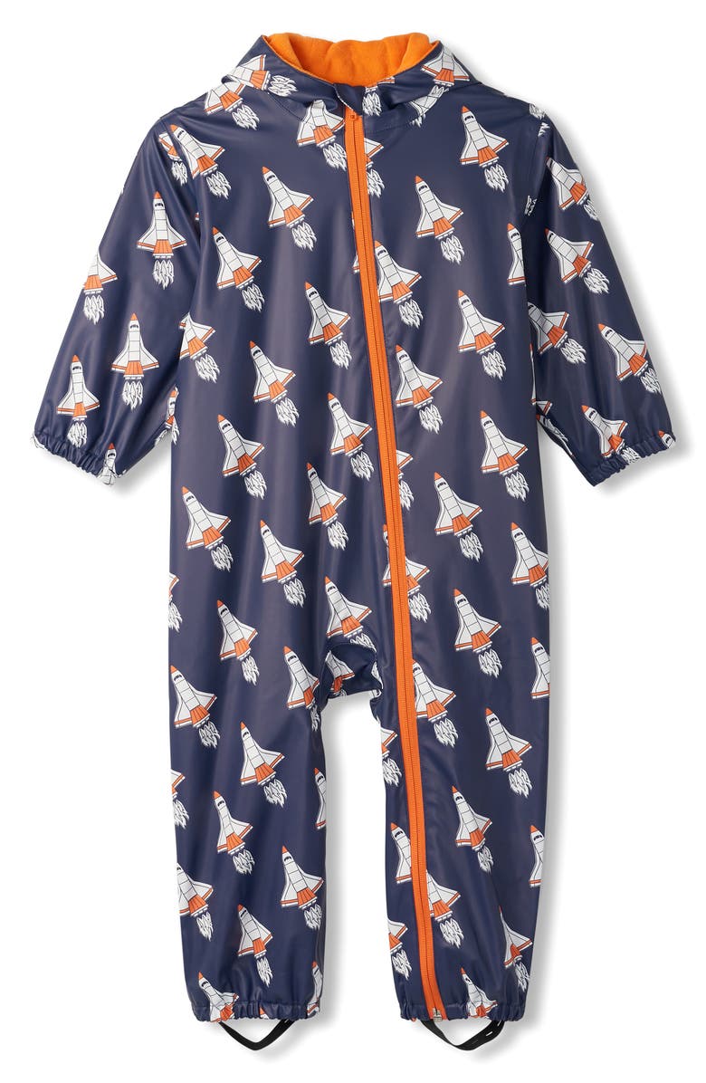 Hatley Space Shuttle Hooded Rain Bunting, Main, color,