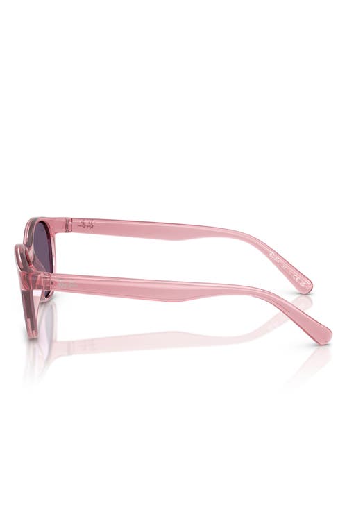 Ray Ban Ray-ban Kids' 47mm Oval Sunglasses In Trans Pink