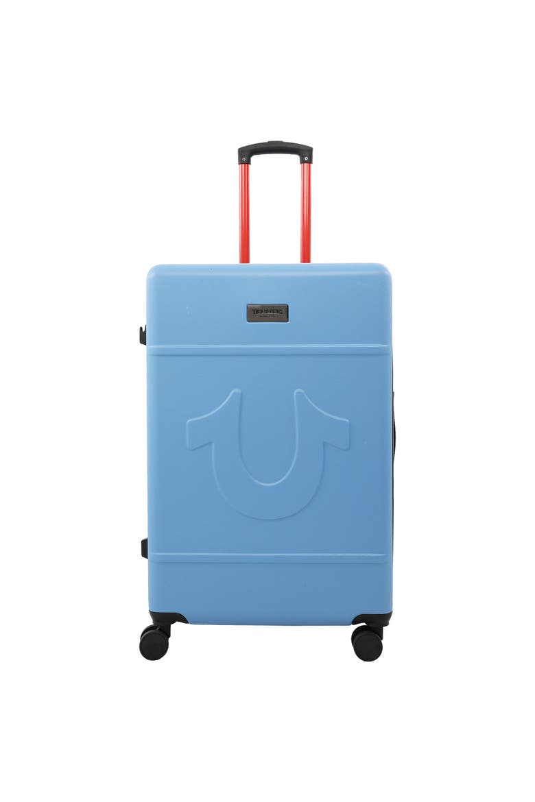Molded U 30.5" Expandable Hardside Spinner Luggage, Alternate, color, BLUE