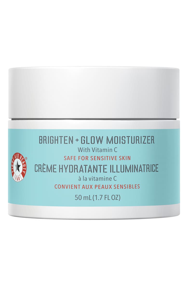 First Aid Beauty Brighten + Glow Moisturizer with Vitamin C, Main, color,