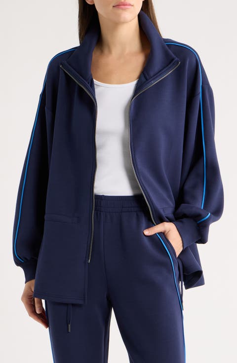 Zip Up Peplum Jacket