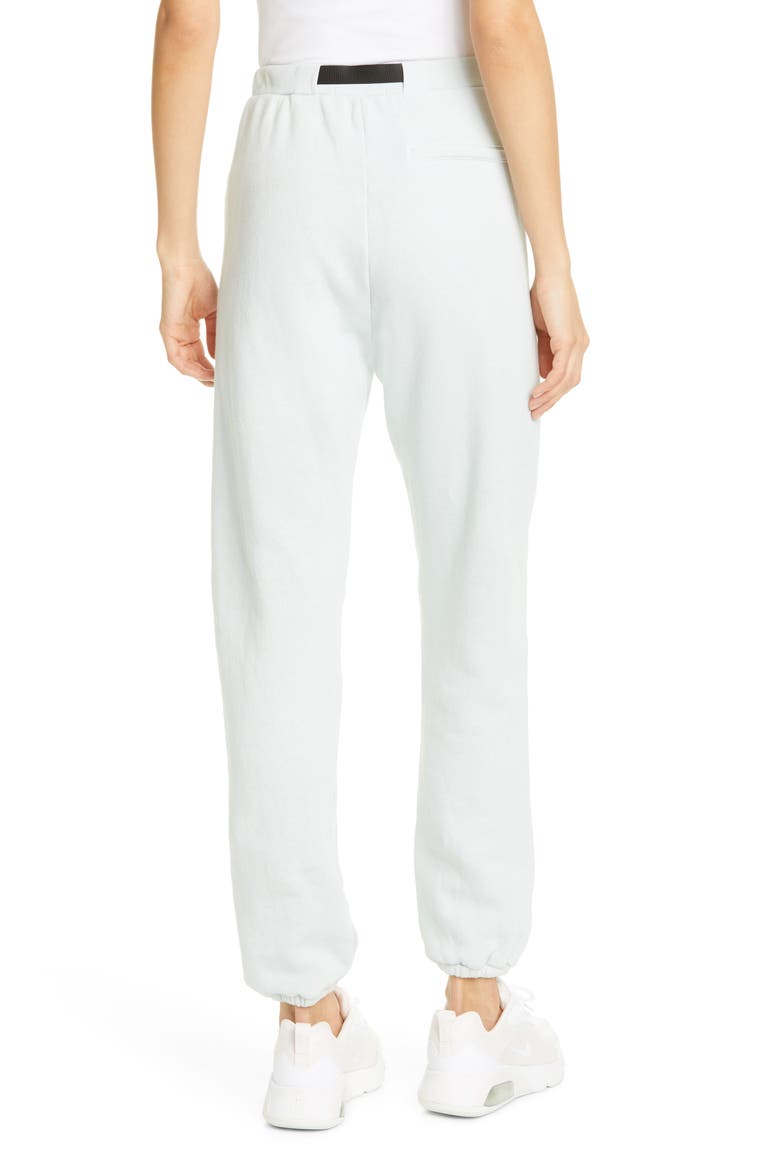 Belted Cotton Blend Sweatpants, Alternate, color, SKY