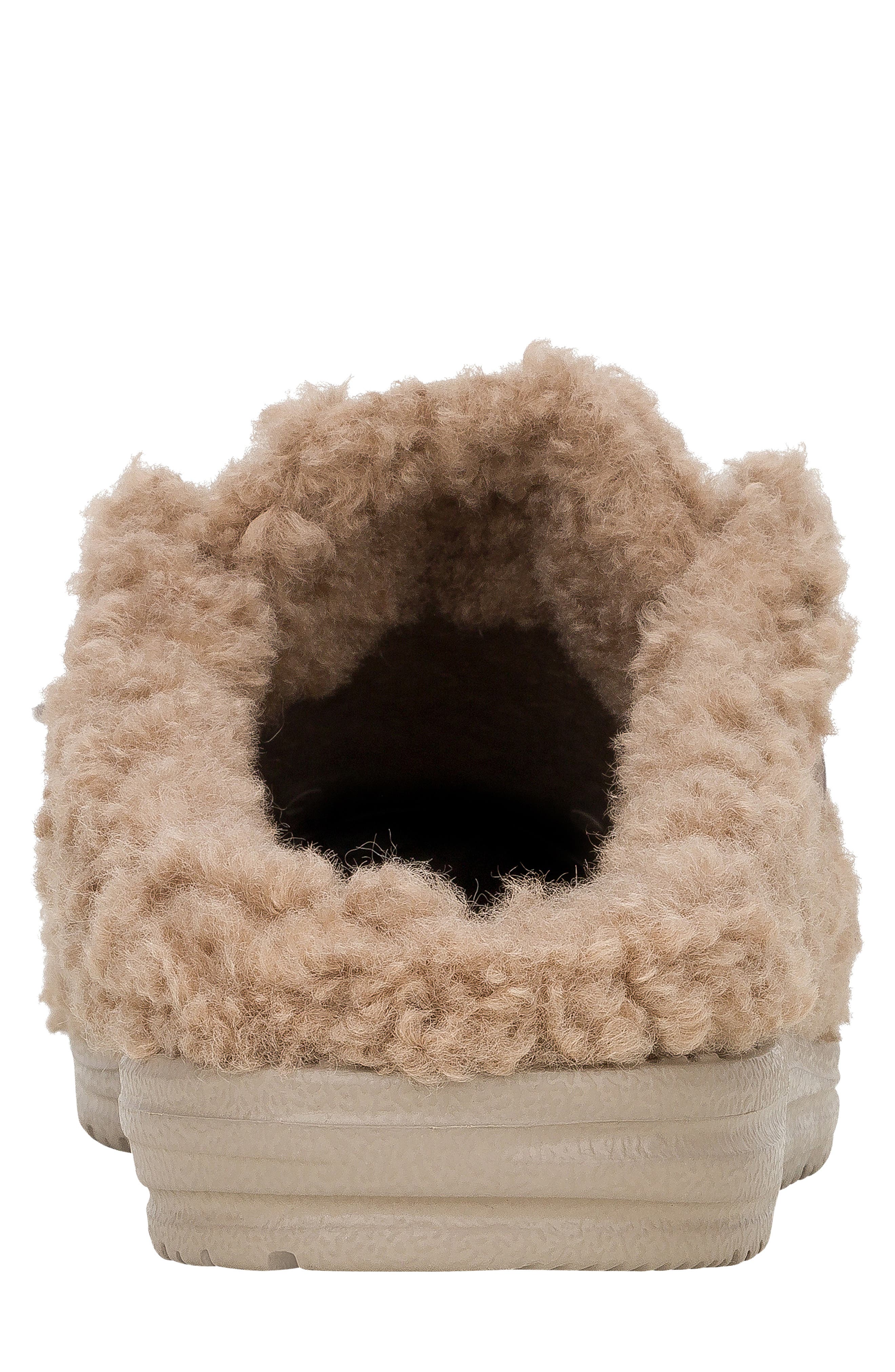 Hey Dude Wally Faux Shearling Slipper, Alternate, color, Timber Wolf