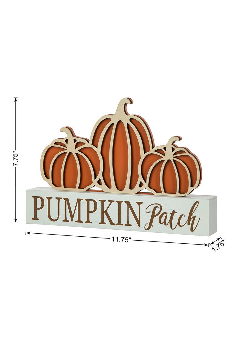 Fall Wooden PUMPKIN PATCH Table Sign, Alternate, color, Orange