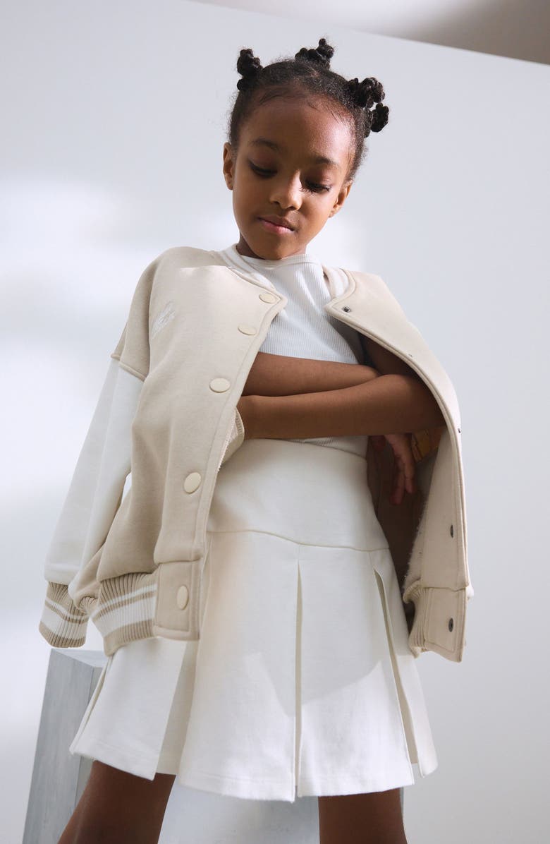 NEXT Kids' Stretch Cotton Tennis Skort, Alternate, color, White