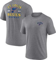 FANATICS Men's Fanatics Heather Gray St. Louis Blues Winger Tri-Blend T-Shirt