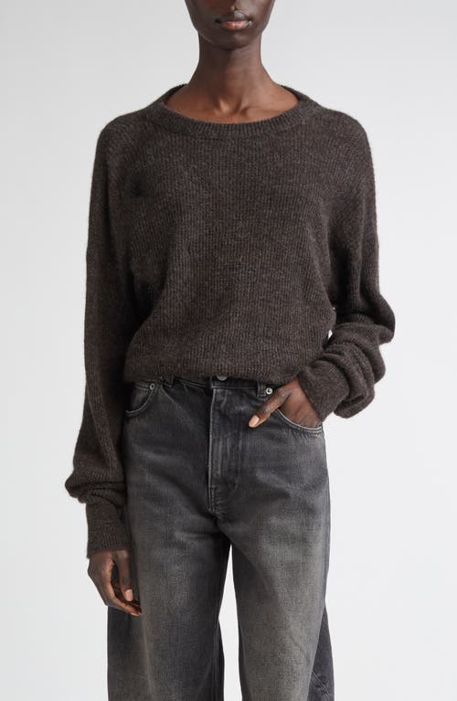 Haikure Marwa Cutout Alpaca Blend Rib Sweater In Gray