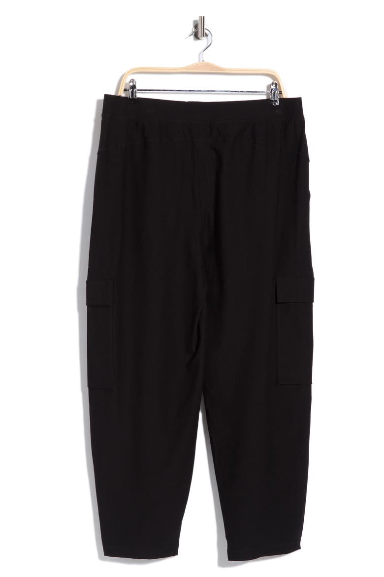 Cargo Pocket Lantern Pants, Alternate, color, BLACK