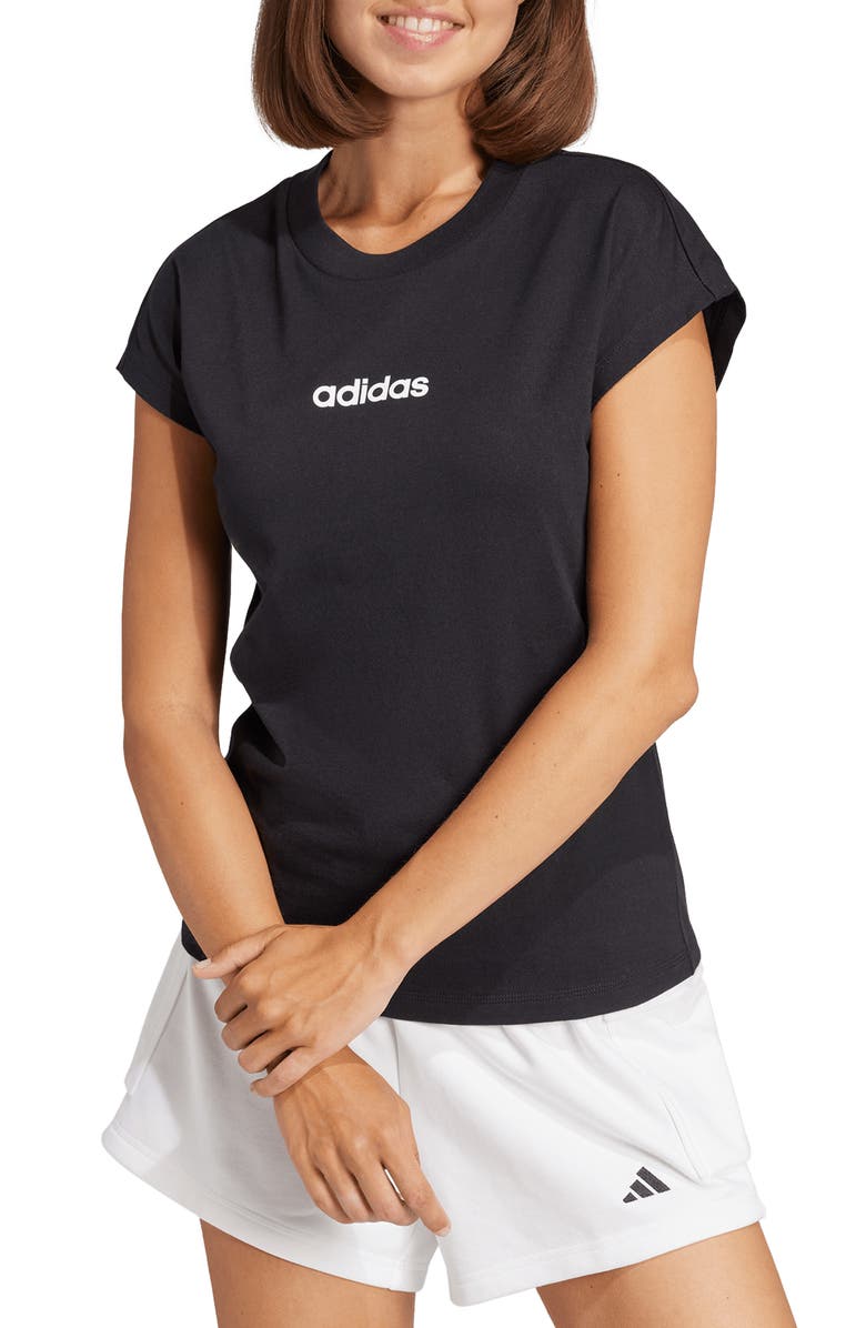 adidas Linear Logo Graphic T-Shirt, Main, color, 