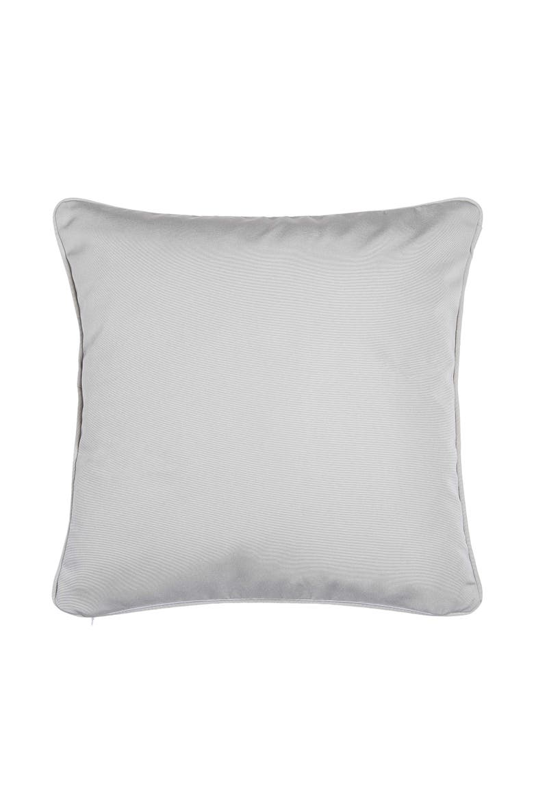 What You Lookin' at Seagull Coastal Beach Embroidered Throw Pillow, 18" x 18", Alternate, color, White