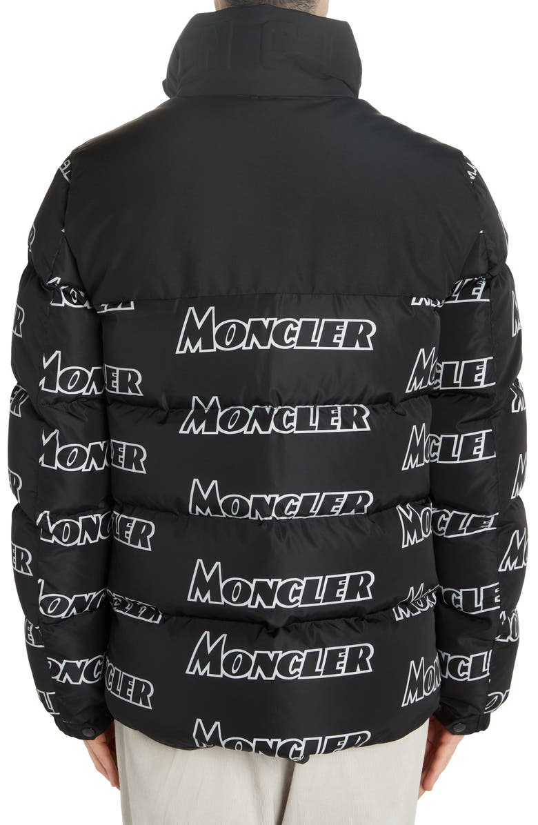 Moncler Faiveley Logo Down Puffer Jacket, Alternate, color,