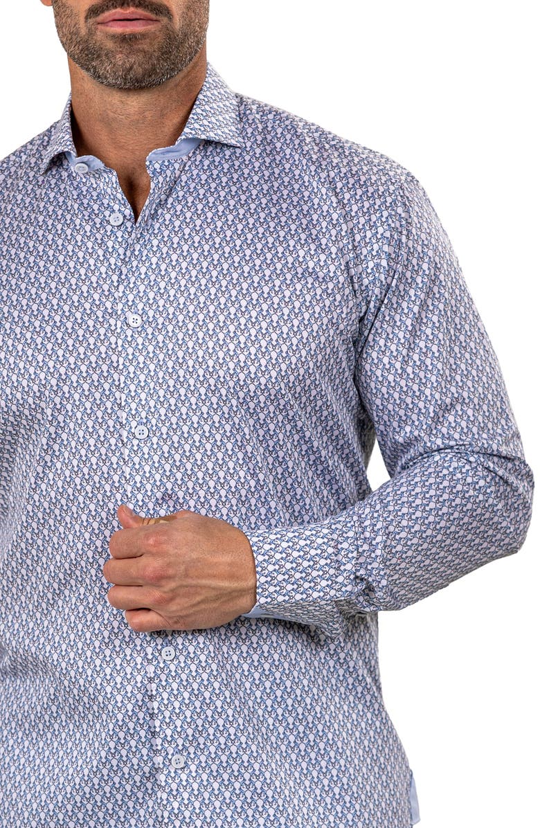 Maceoo Einstein Marthyr 0245 Contemporary Fit Button-Up Shirt, Alternate, color, 