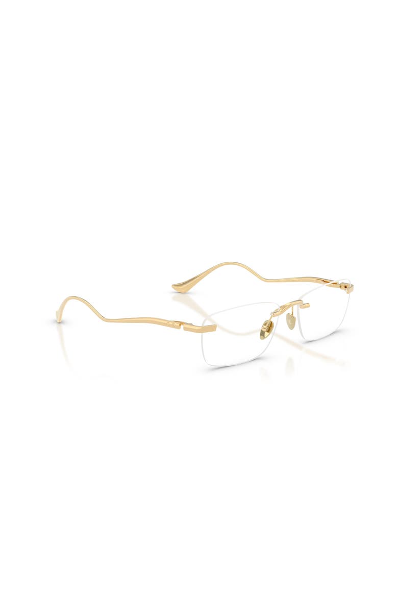 56mm Rectangle optical glasses, Alternate, color, Gold