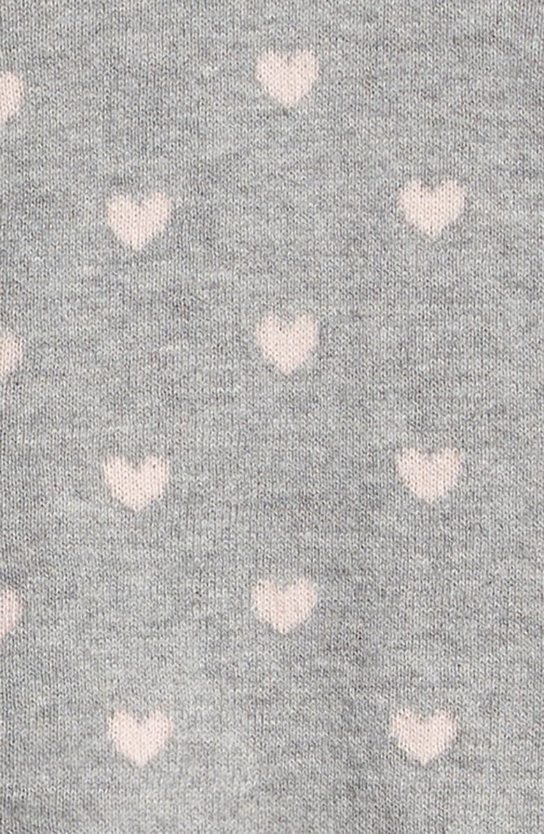 Nordstrom Kids' Heart Jacquard Cotton Cardigan, Alternate, color, 