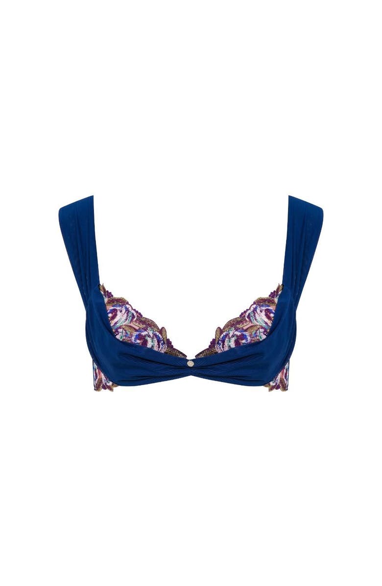 House Of Silk Marien Tulle Bra, Main, color, Navy
