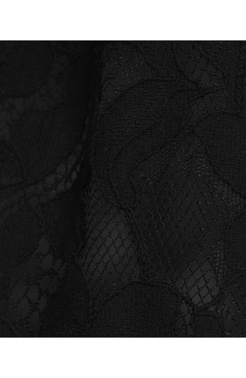LANDS' END LANDS' END LONG SLEEVE LACE MINI SWIM COVER-UP DRESS