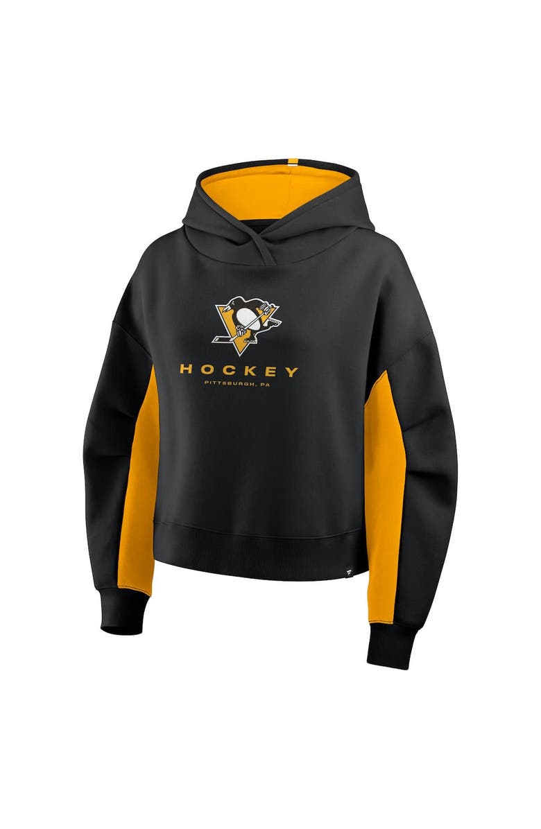 FANATICS Women
s Fanatics Black Pittsburgh Penguins Back Check Boxy Hoodie, Alternate, color, Black