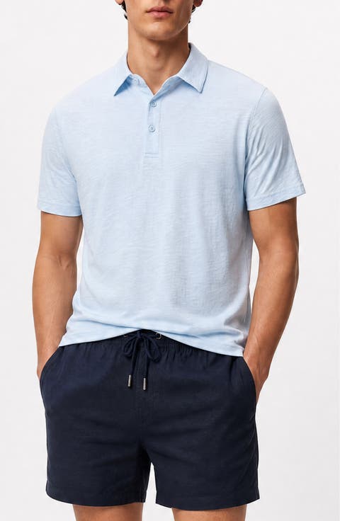 Cotton Slub Knit Polo