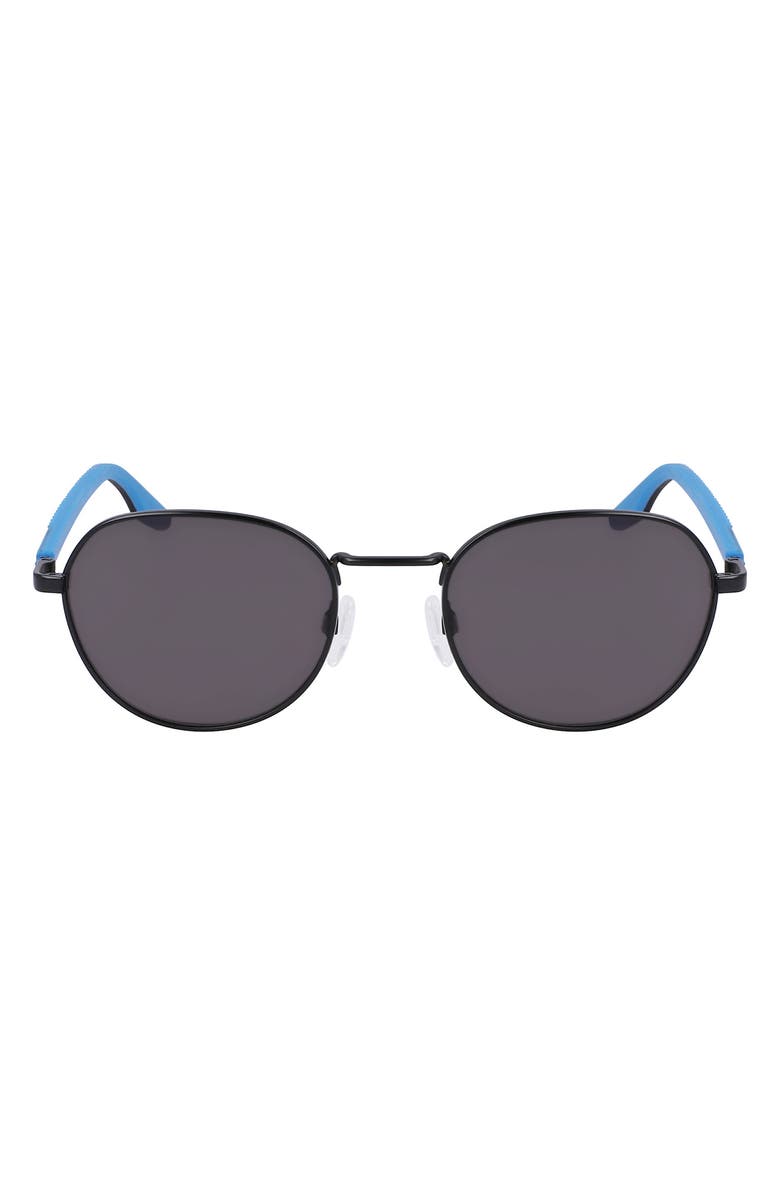 Converse North End 51mm Round Sunglasses, Main, color, Satin Black