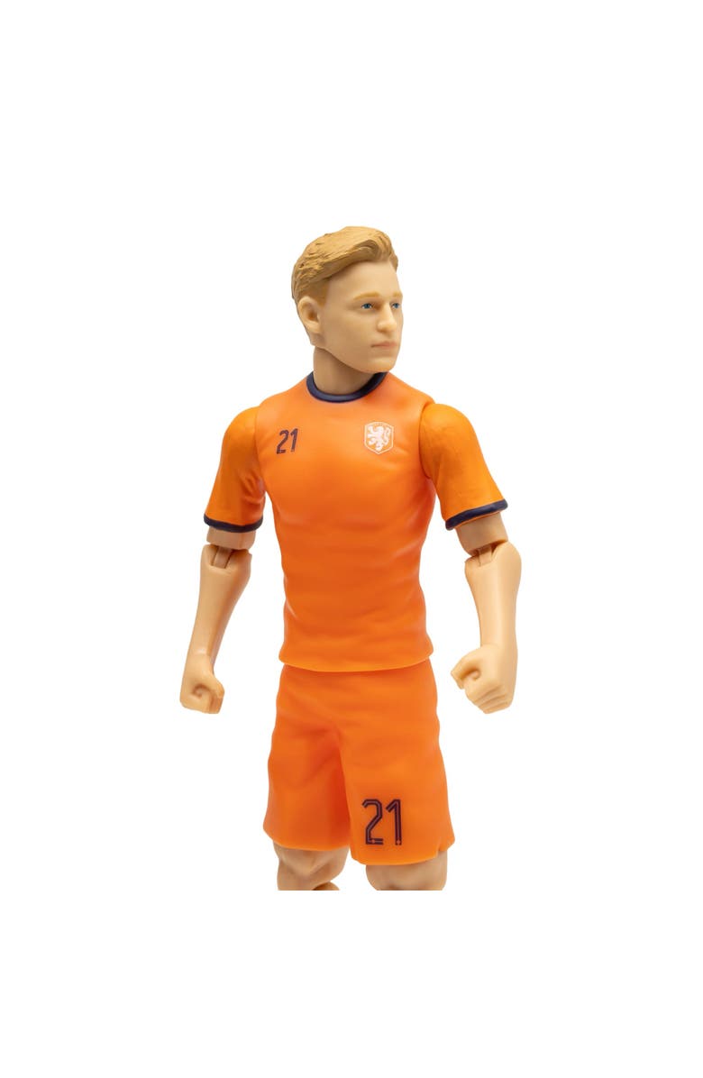Banbo Toys Sockers FC Barcelona Frenkie de Jong 8" Soccer Action Figure, Alternate, color, Blue