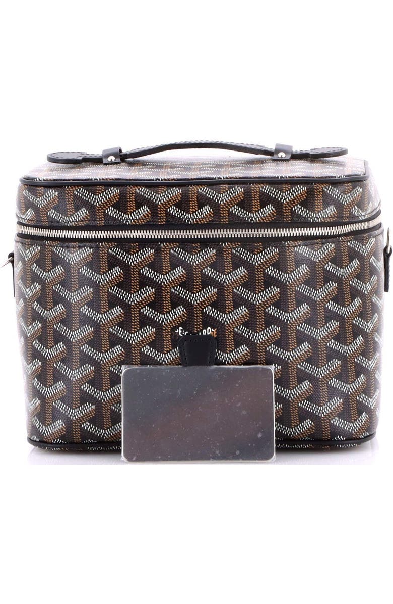 Pre-Owned Goyard Muse Vanity Case Coated Canvas, Alternate, color, Black