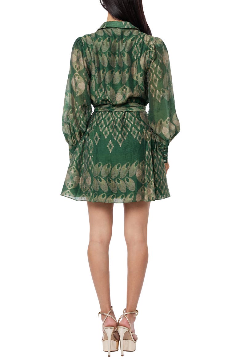 Abbott Long Sleeve Shirtdress, Alternate, color, GREEN