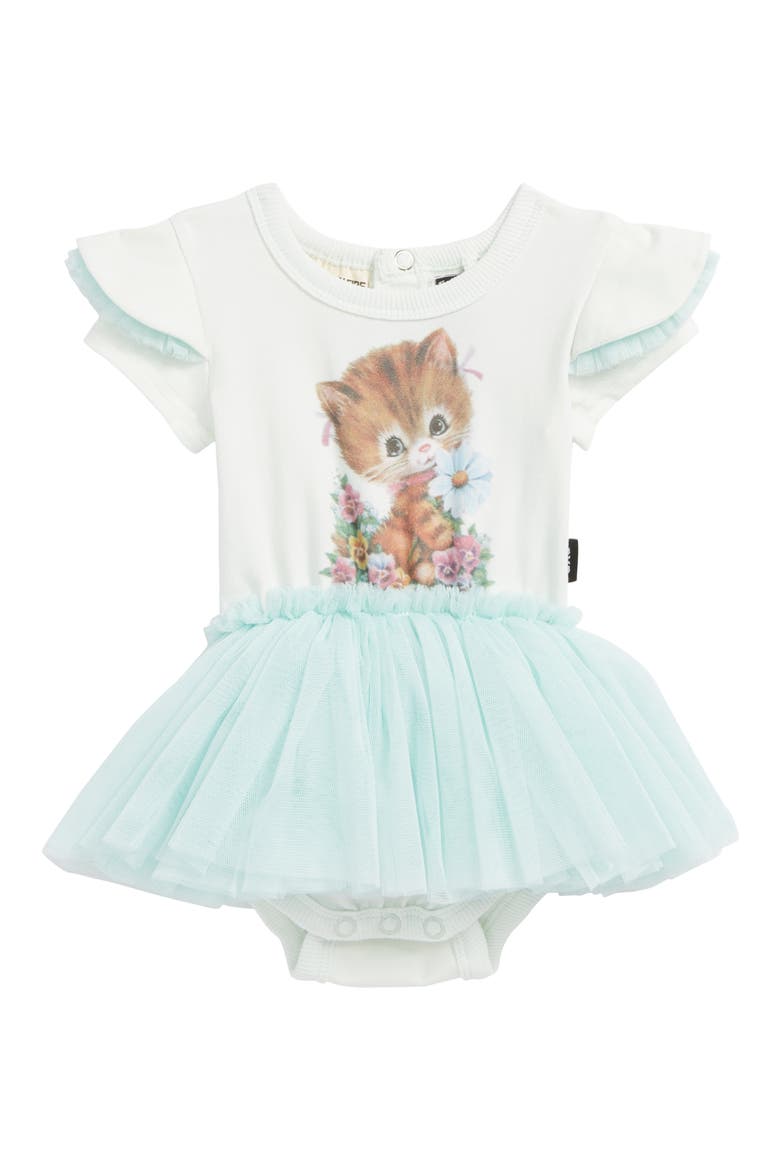 Kitty Kat Circus Bodysuit Dress, Main, color, BLUE