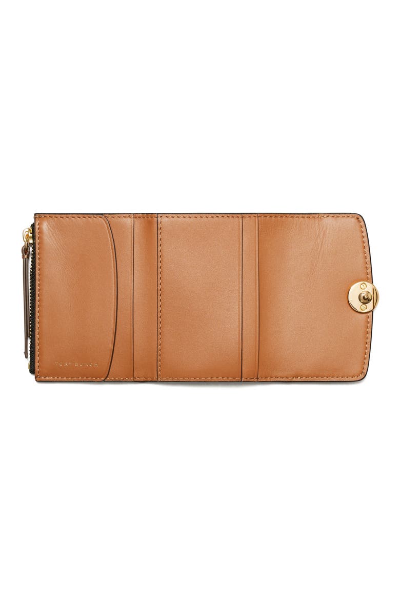 Romy French Flap Leather Wallet, Alternate, color, BLACK