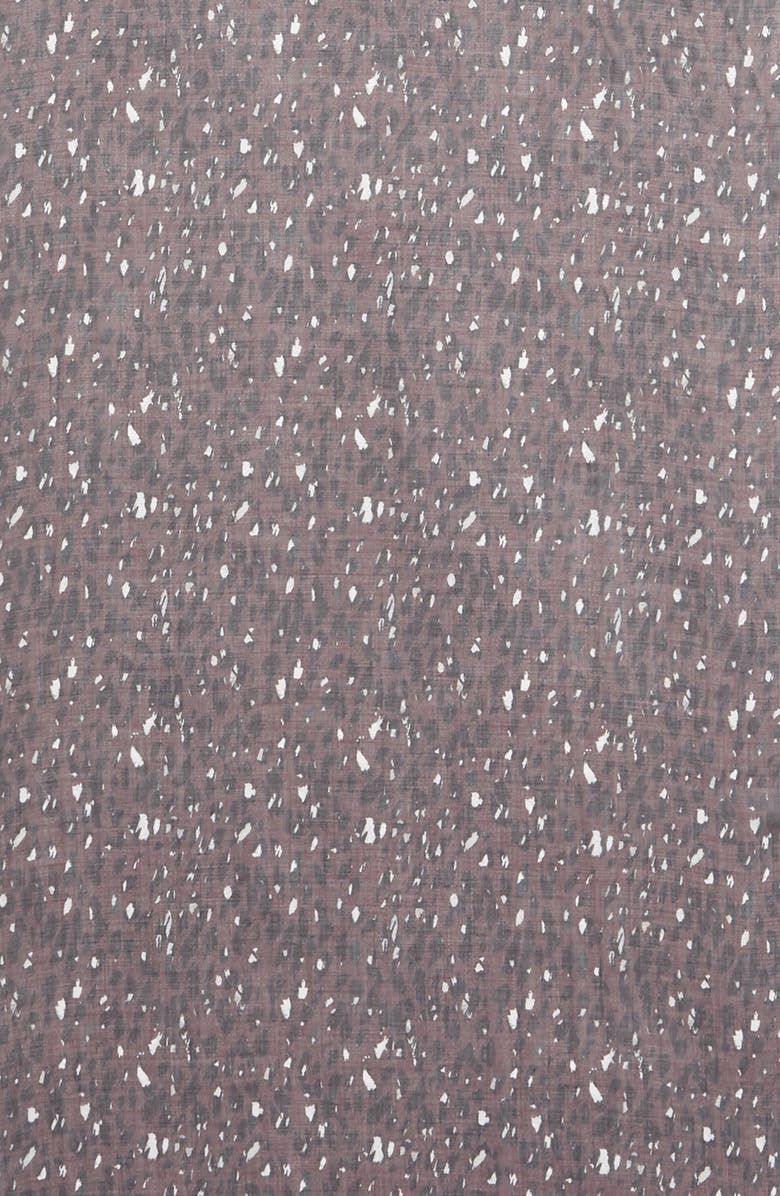 AllSaints Spotty Leopard Scarf, Alternate, color,