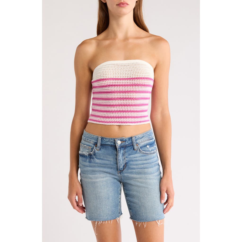 Pacsun Great Open Stitch Tube Top In White