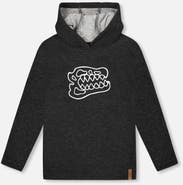 Deux par Deux Long Sleeve Super Soft Brushed Jersey Hooded Sweatshirt