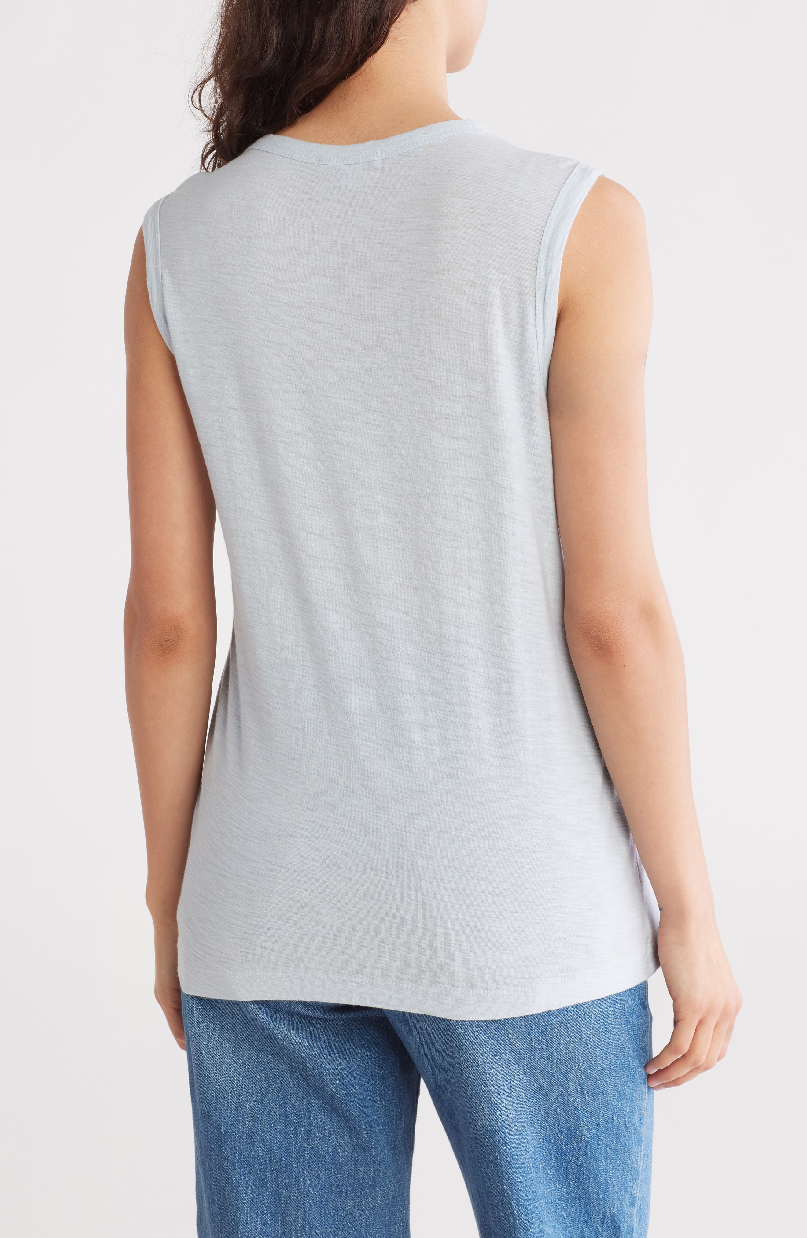 Slub Cotton Muscle Tank - image 2