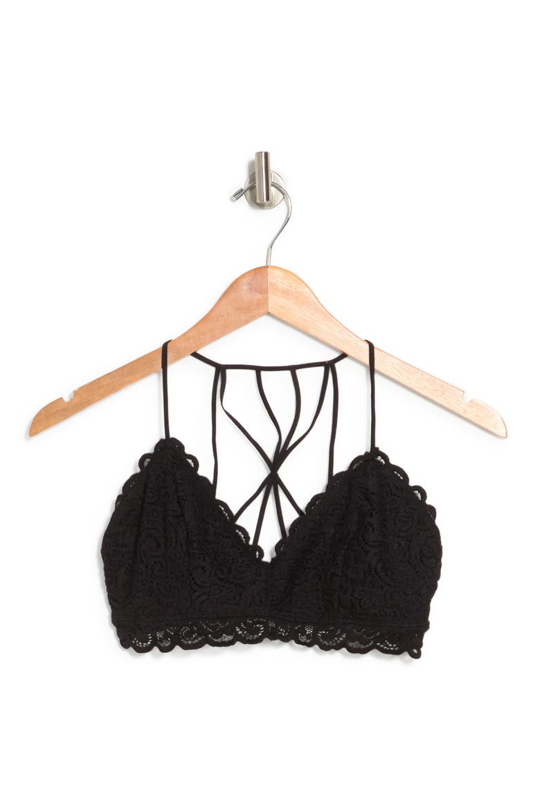 Strappy Bralette, Alternate, color, BLACK