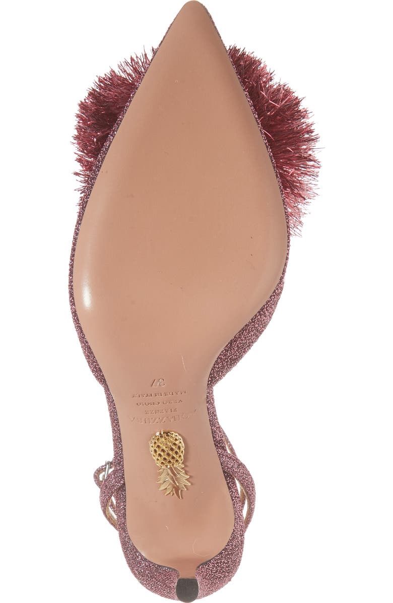 Aquazzura Powder Puff Ankle Strap Pump, Alternate, color,