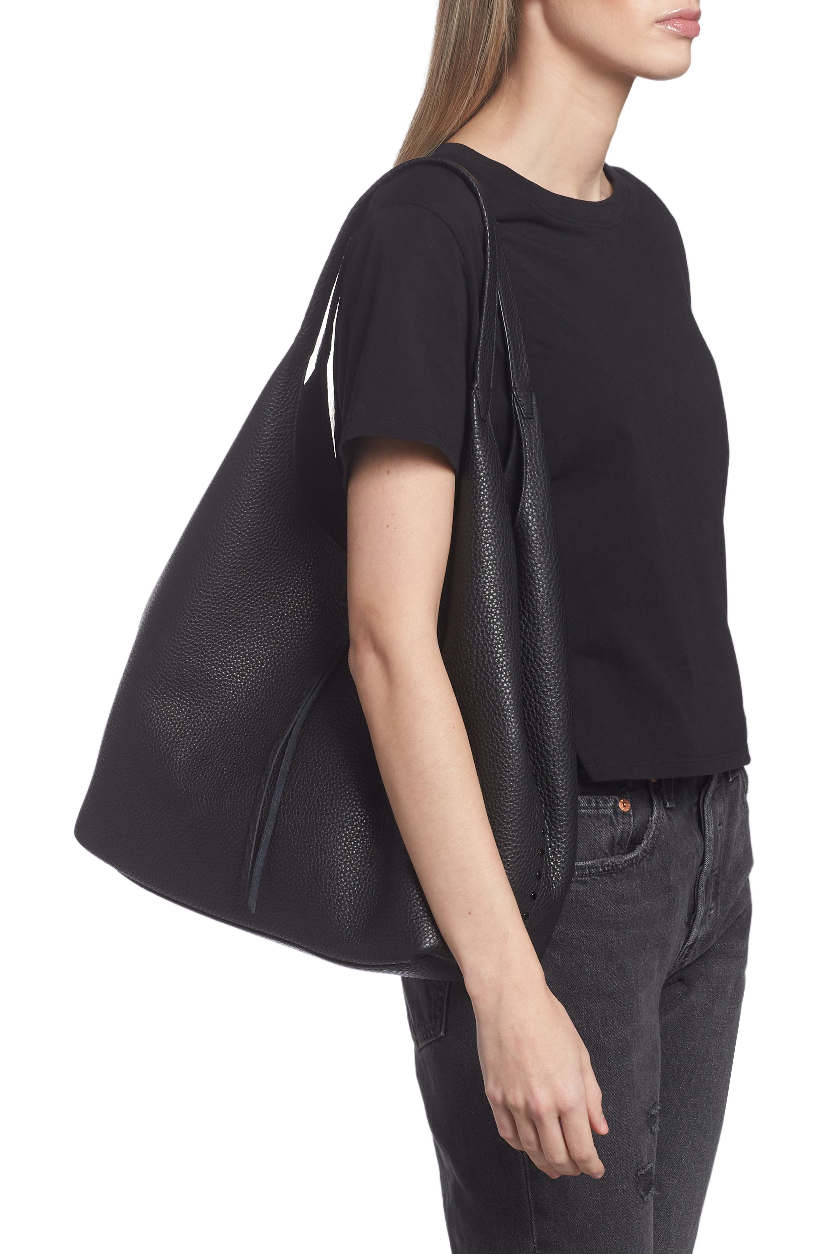 Rebecca Minkoff Darren Signature Carryall Bag, Alternate, color, Black