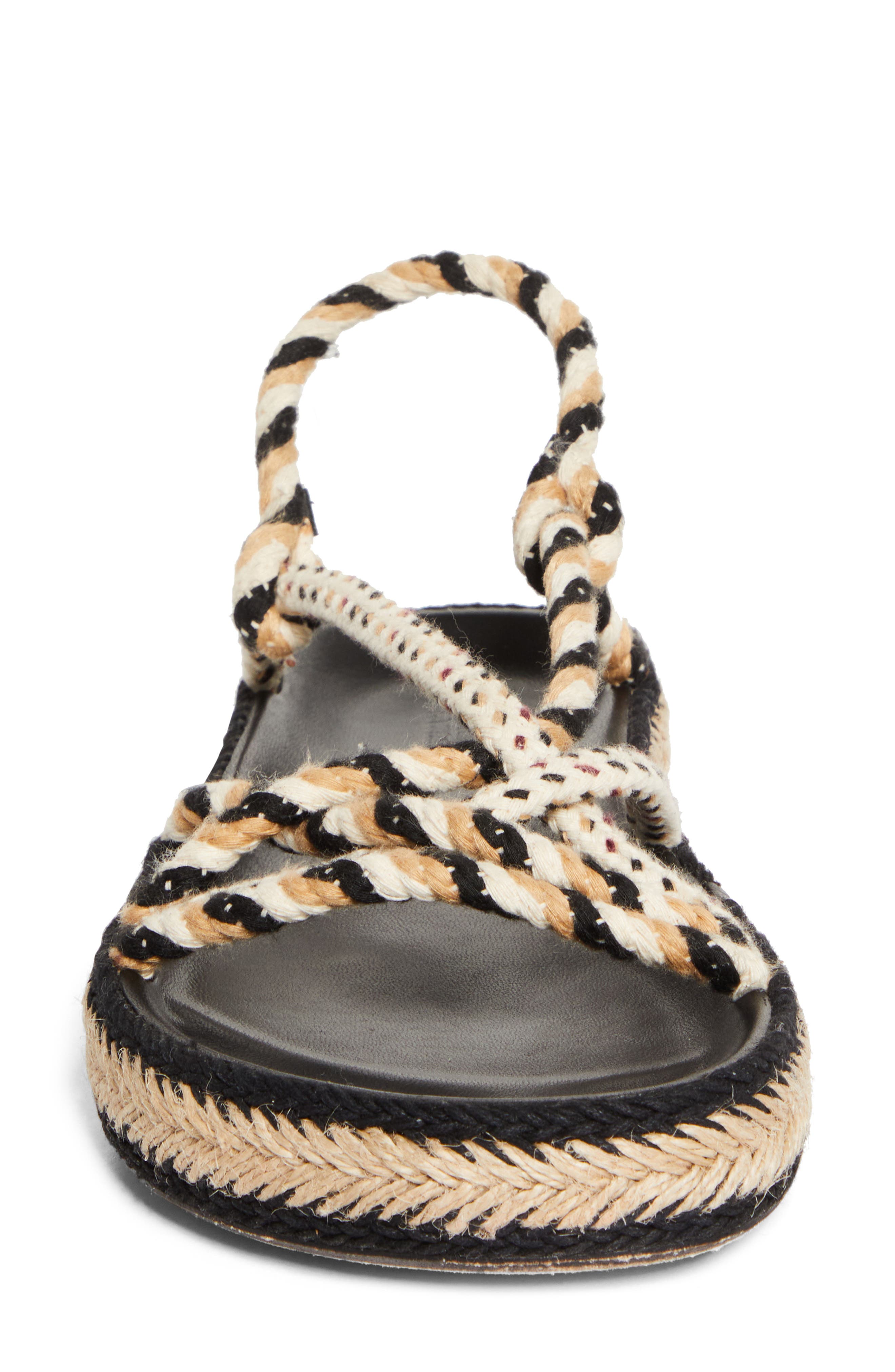 Isabel Marant Kitza Rope Sandal, Alternate, color, Khaki Multi/ Black