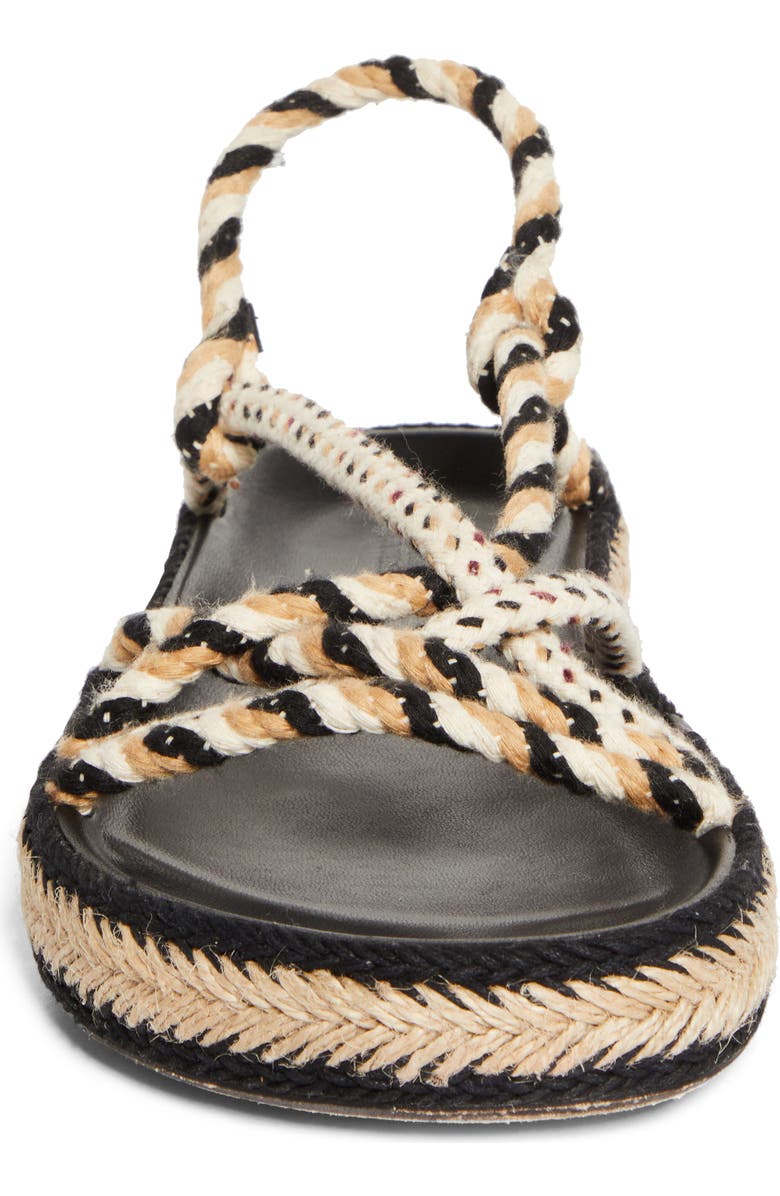 Isabel Marant Kitza Rope Sandal, Alternate, color, Khaki Multi/ Black