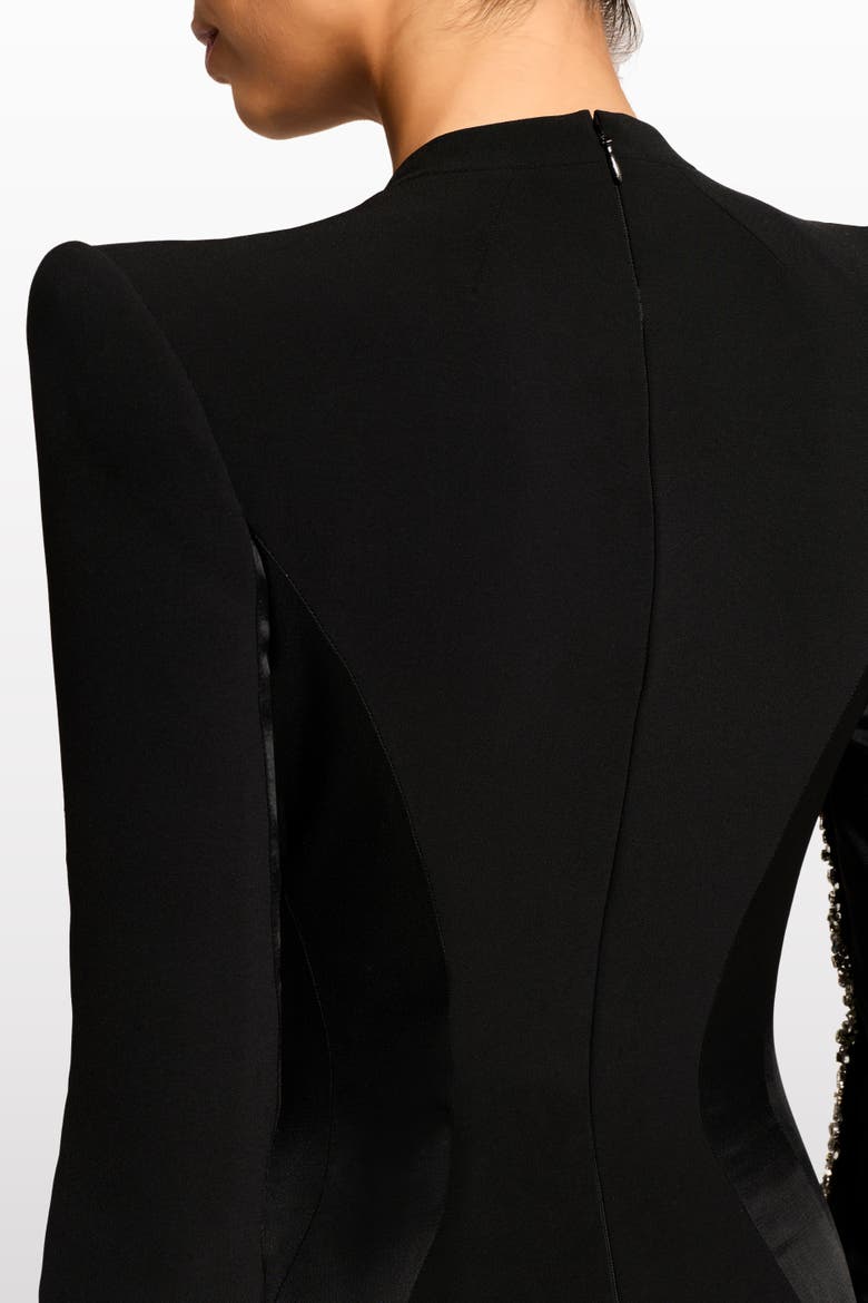 Ghost Orchid Embellished Long-Sleeve Maxi Dress, Alternate, color, Liquorice
