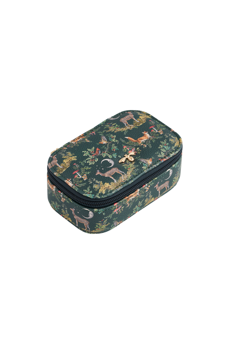 Into the Woods Small Green Jewellery Box, Main, color, Woodland Green