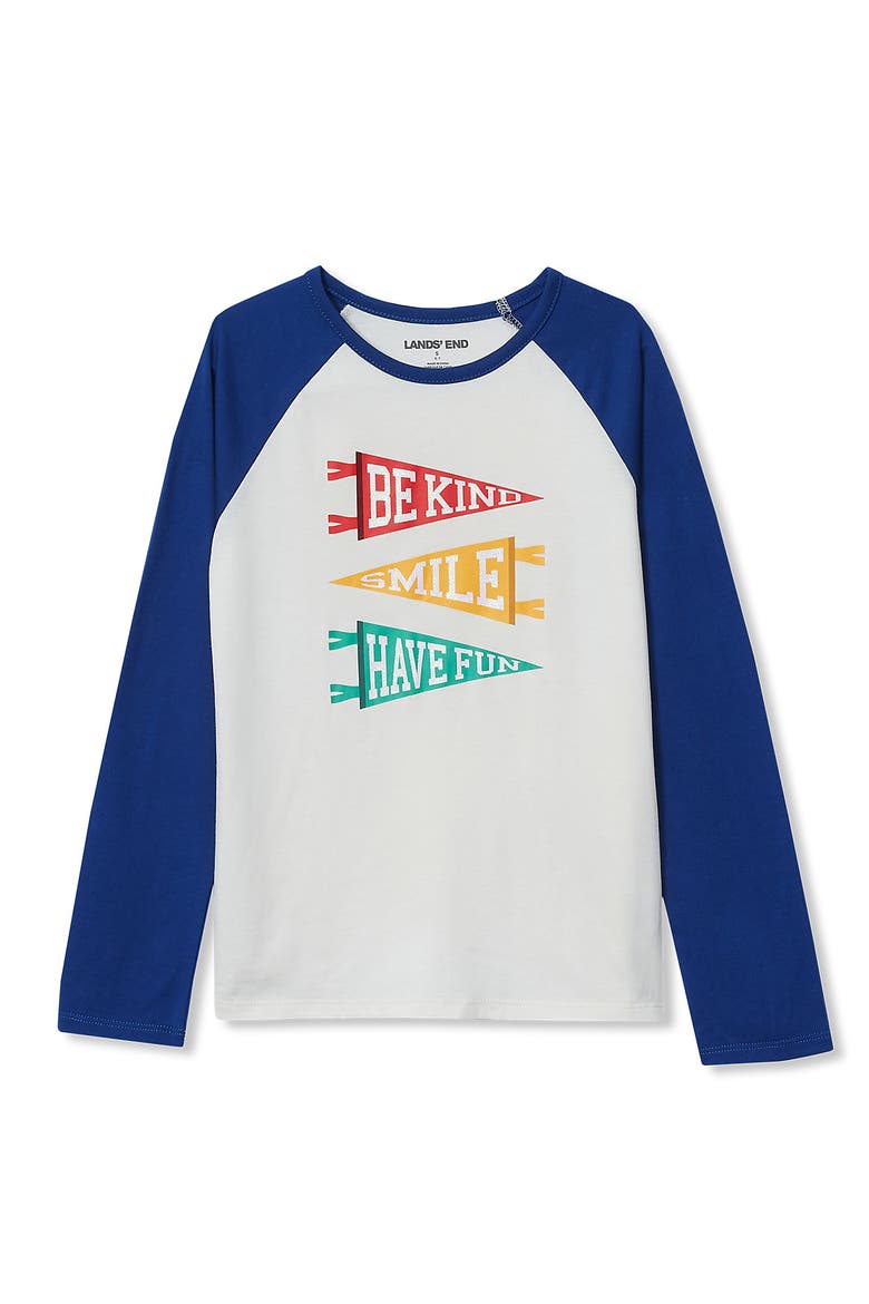 Girls Graphic Tee Shirt, Alternate, color, Ivory Positive Pennants