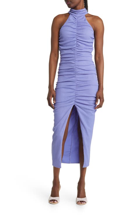 Nels Ruched Sleeveless Midi Dress