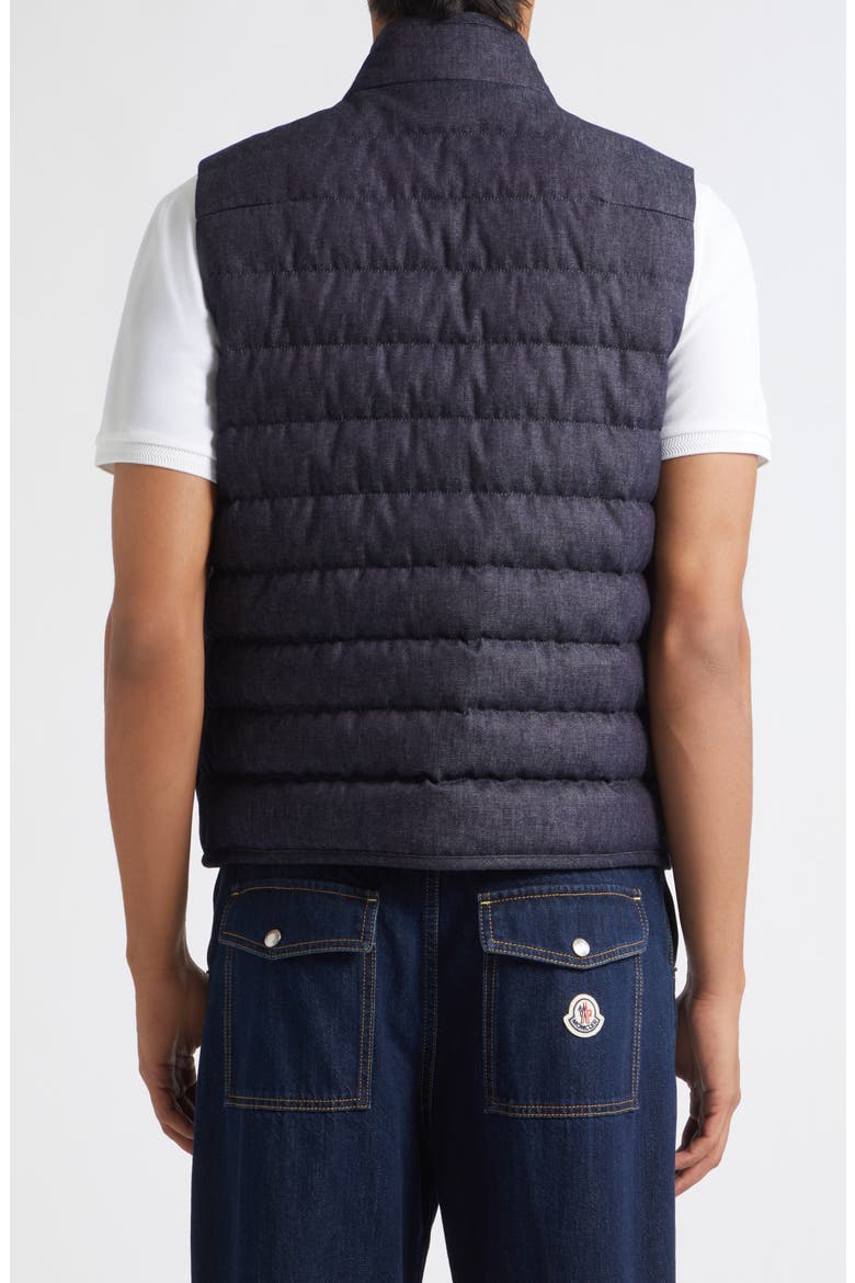Liorane Denim Down Puffer Vest, Alternate, color, BLUE DENIM