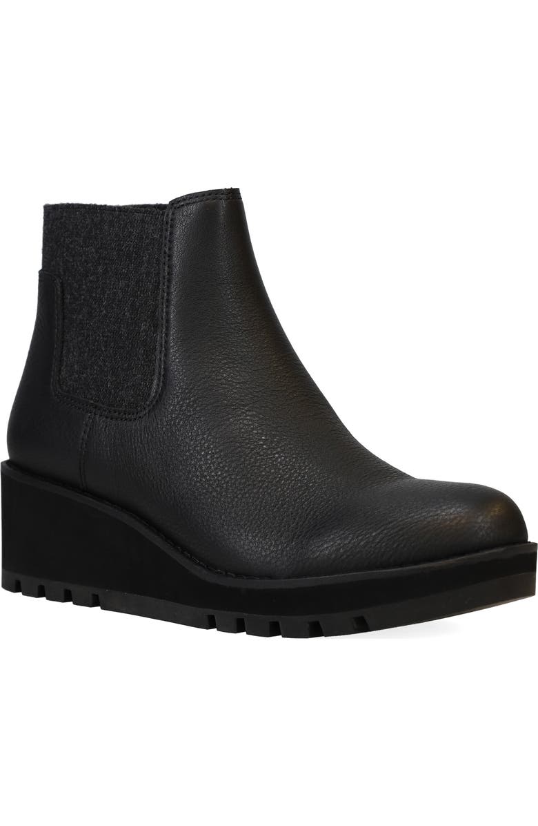 Eileen Fisher Chelsea Wedge Bootie, Main, color, Black