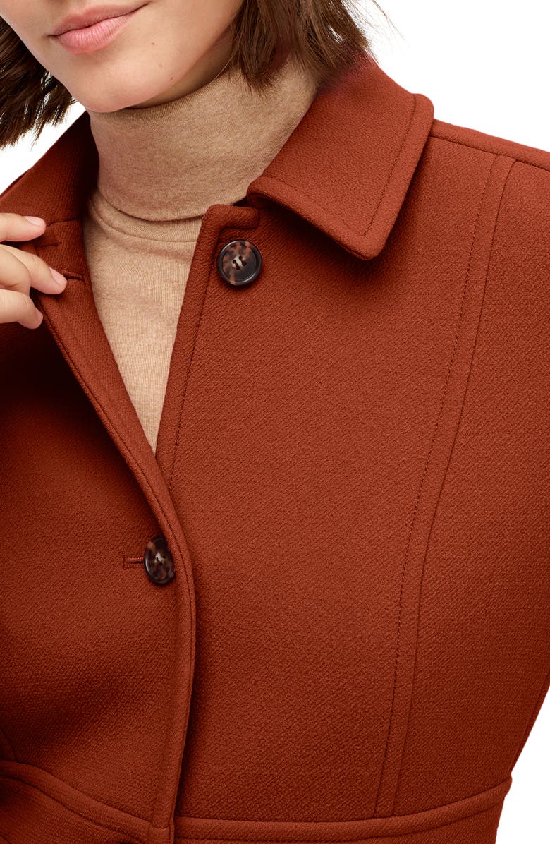 J.Crew Classic Lady Italian Double Cloth Wool Blend Day Coat, Alternate, color, 