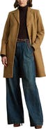 Lauren Ralph Lauren Longline Wool Blend Twill Coat