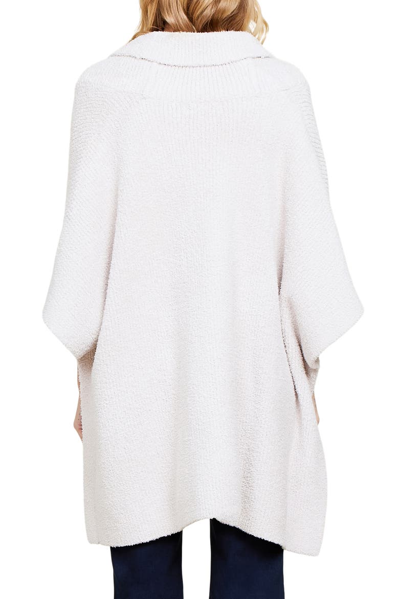 CozyChic® Shawl Collar Poncho, Alternate, color, STONE