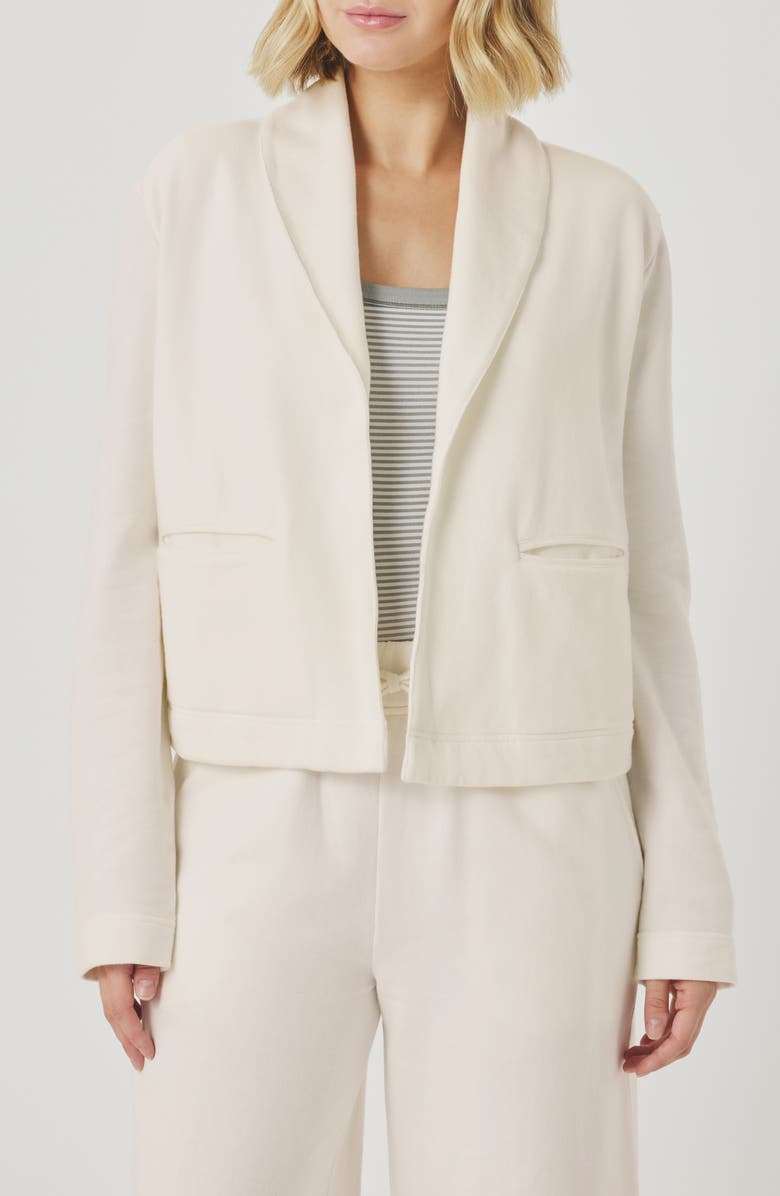 Splendid Greta Terry Blazer, Main, color, Shell White