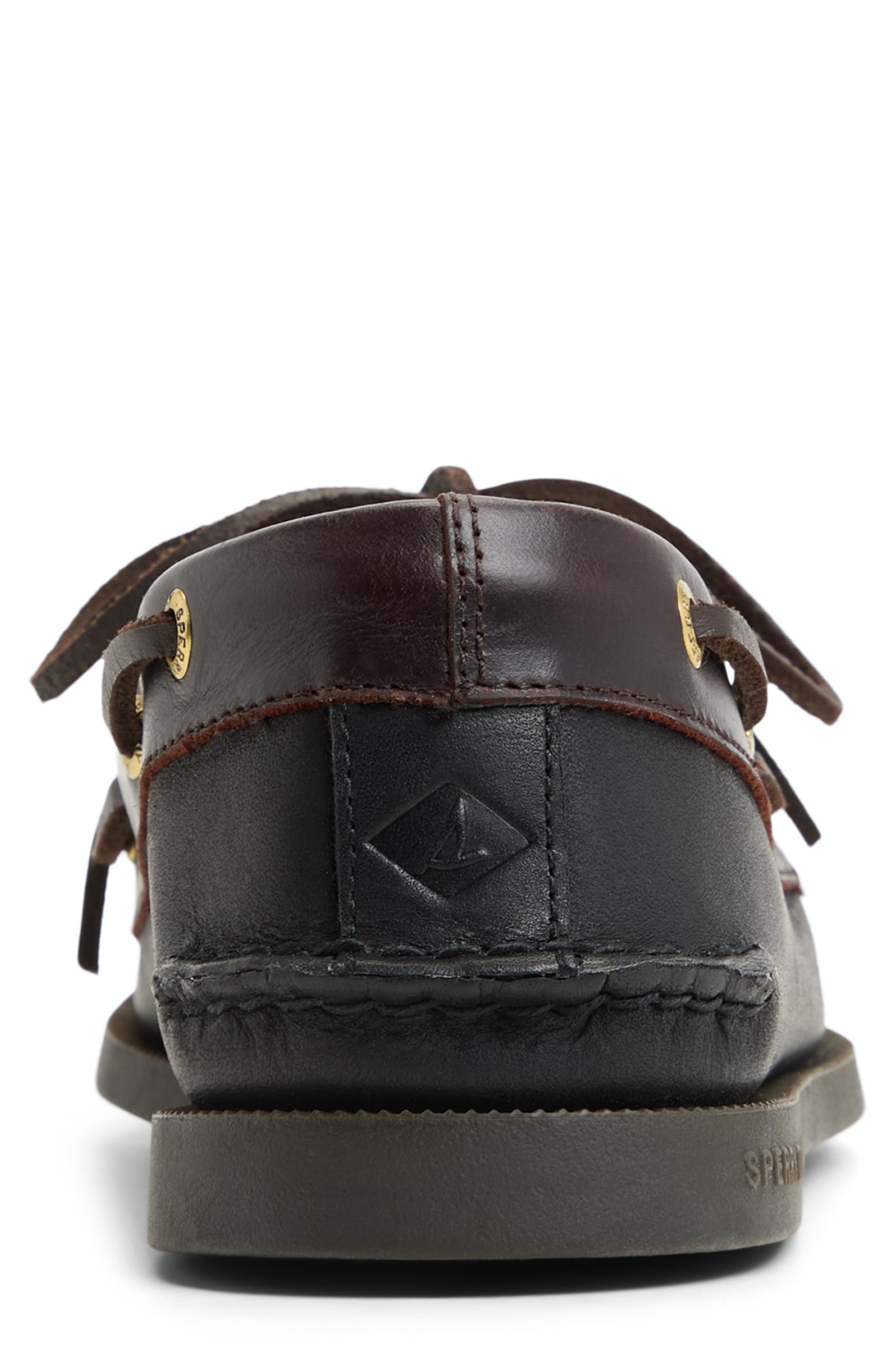 Sperry Authentic Original 2-Eye Boat Shoe, Alternate, color, Black/ Brown