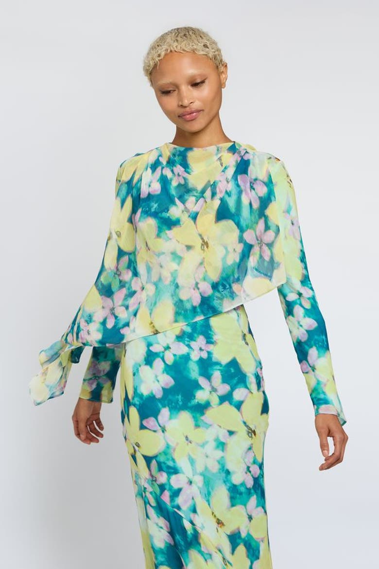 Ali Dress, Alternate, color, Blur print