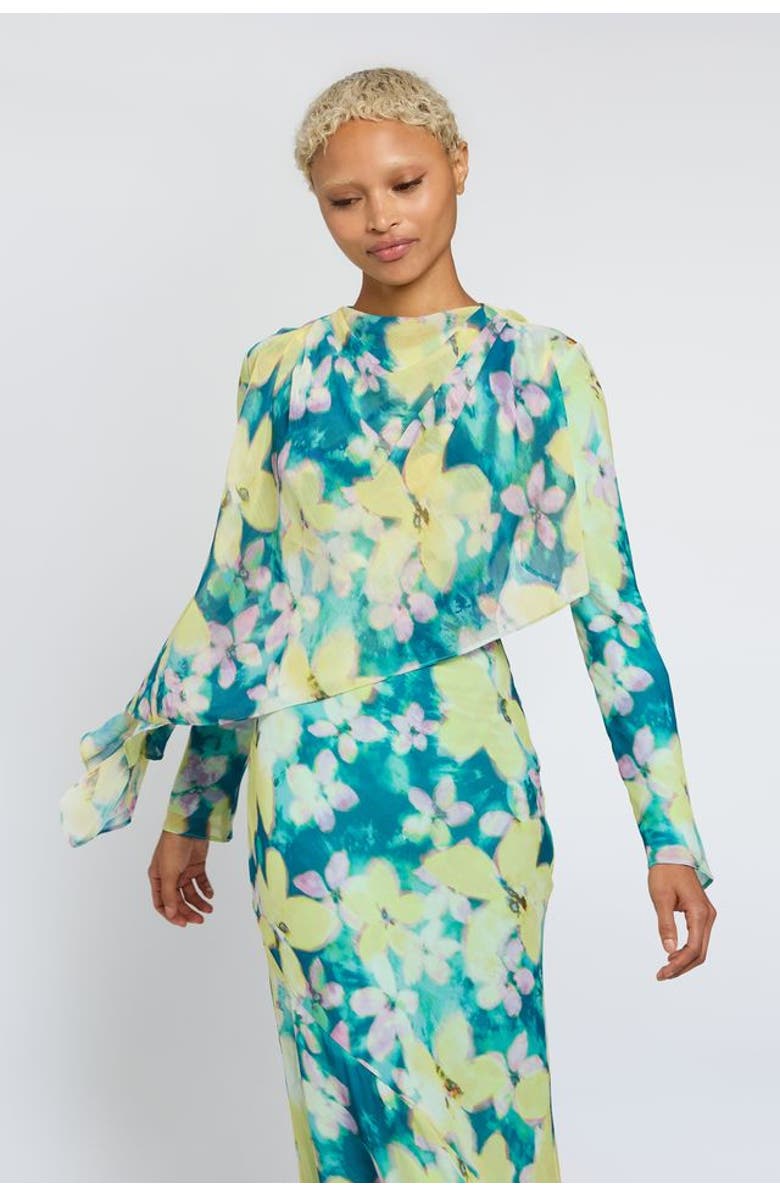 Daska Ali Dress, Alternate, color, Blur Print